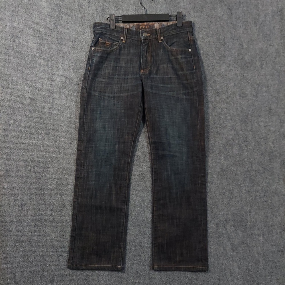 Paige PPD Jeans‎ Mens 29 Blue Dark Wash Doheny Straight Leg Made in USA Denim - Picture 2 of 11